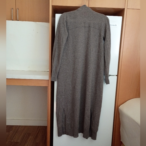 Catherine Malandrino Front Pockets Cashmere Long Open Cardigan Sweater sz S - Picture 4 of 10